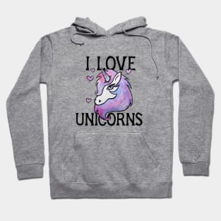 I Love Unicorns Hoodie